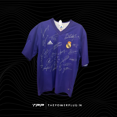 Real Madrid “Galacticos” – Third Jersey (La Liga 2002) – Team Signed