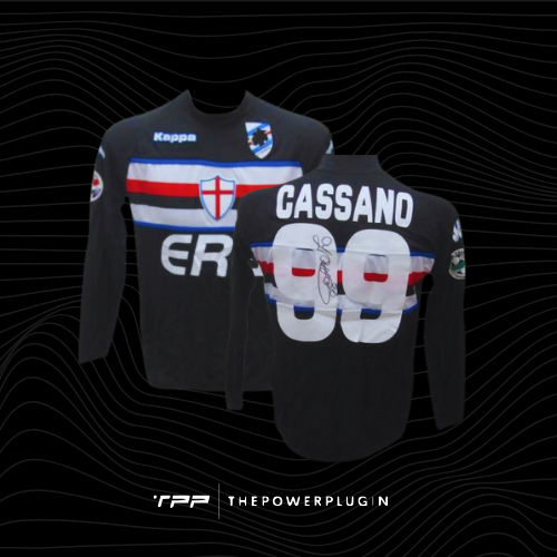 Antonio Cassano – #99 Sampdoria Third Jersey (Serie A 2007/08) – Signed