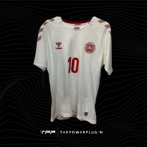 Christian Eriksen – #10 Denmark Away Jersey (2019)