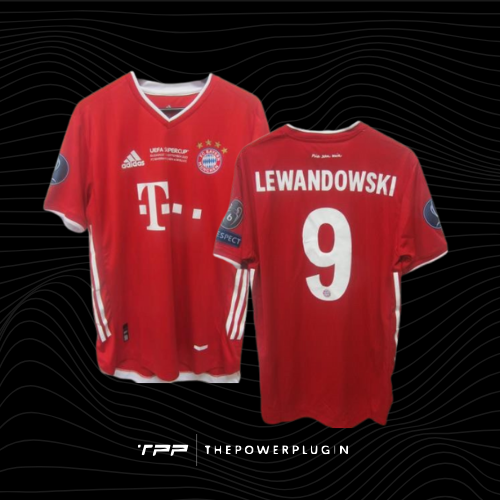 Robert Lewandowski – #9 Bayern Munich Jersey (UEFA Super Cup 2020)