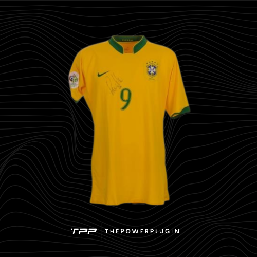 Ronaldo Nazario – #9 Brazil Jersey (FIFA World Cup 2006) – Signed