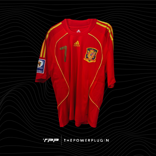 David Villa – #7 Spain Jersey (FIFA World Cup 2010 Qualifying 2008/09)