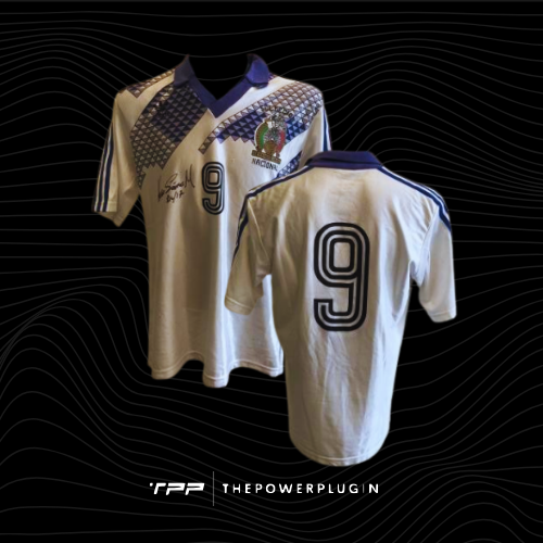 Hugo Sánchez – #9 Mexico Away Jersey (1990) – Signed