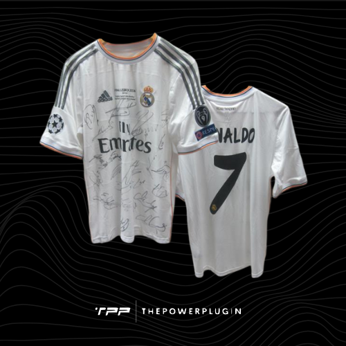 Cristiano Ronaldo – #7 Real Madrid Jersey (2014 UEFA Champions League Final) – Team Signed
