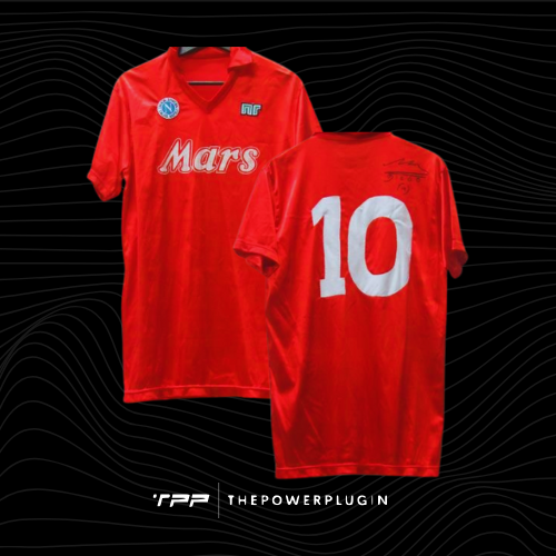 Diego Armando Maradona – #10 Napoli Third Jersey (Serie A 1989/90) – Signed