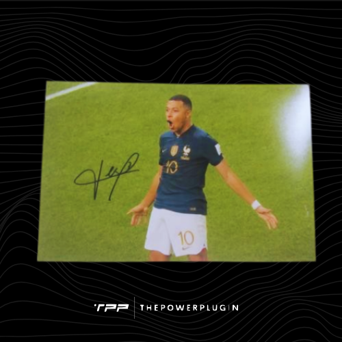 Kylian Mbappé at France (International Competition) – Signed Photo