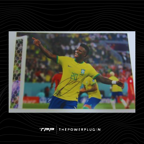 Vinicius Junior at Brazil (FIFA World Cup 2022) – Signed Photo