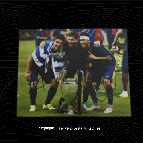 Lionel Messi, Luis Suárez, and Neymar at Barcelona (UEFA Champions League Final 2015) – Signed Photo