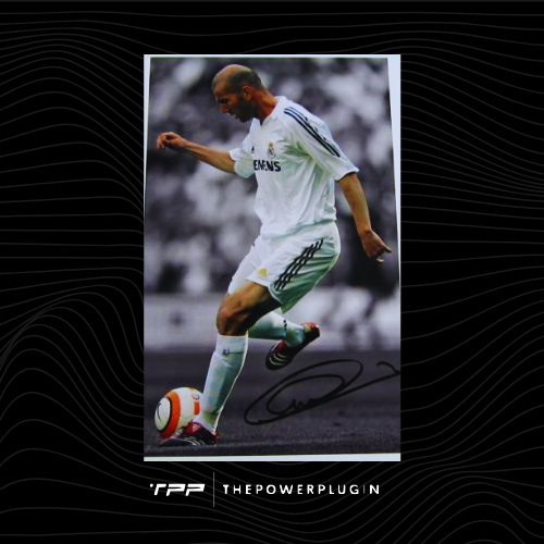 Zinedine Zidane at Real Madrid – Signed Photo (La Liga 2005/06)