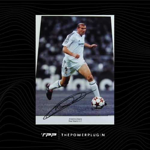 Zinedine Zidane at Real Madrid – Signed Photo (UEFA Champions League 2004/05)