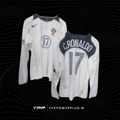 Cristiano Ronaldo – #17 Portugal Away Jersey (2004/05) – Signed