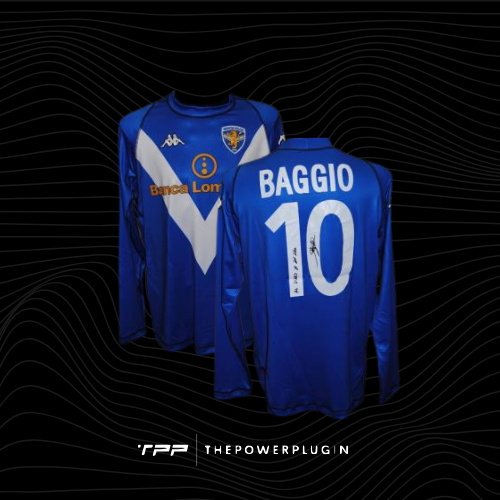 Roberto Baggio – #10 Brescia Jersey (Serie A 2003/04) – Signed