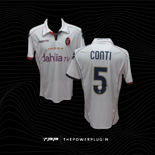Daniele Conti – #5 Cagliari Away Jersey (Serie A 2010/11)