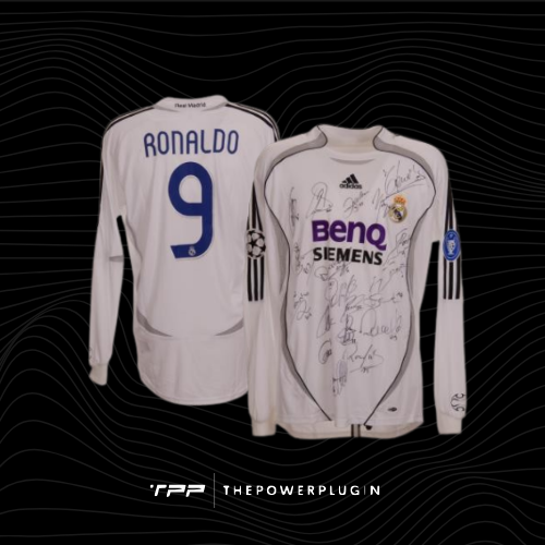 Ronaldo Nazario – #9 Real Madrid Jersey (UEFA Champions League 2006/07) – Team Signed