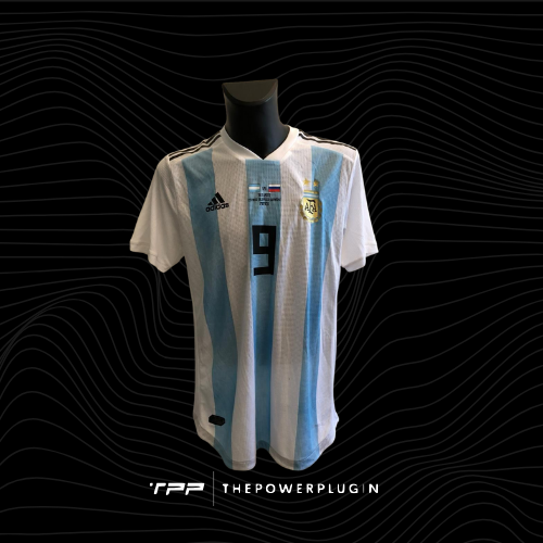 Sergio "Kun" Agüero – #9 Argentina Jersey (Friendly Match vs. Russia 2017)