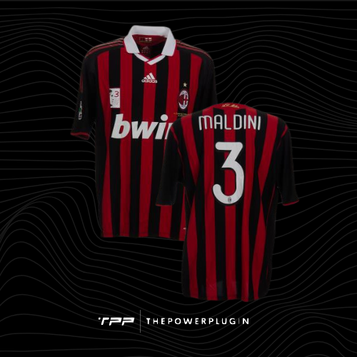 Paolo Maldini – #3 Milan Jersey (Serie A 2008/09)