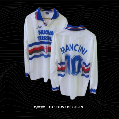 Roberto Mancini – #10 Sampdoria Away Jersey (Serie A 1995/96)