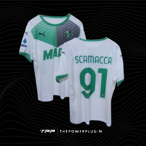 Gianluca Scamacca – #91 Sassuolo Away Jersey (Serie A 2021/22)