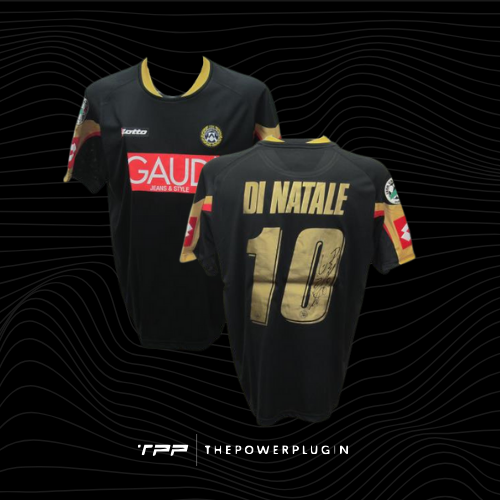 Antonio Di Natale – #10 Udinese Away Jersey (Serie A 2007/08) – Signed