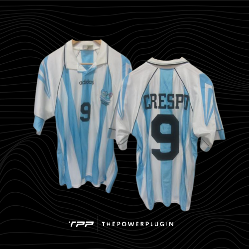 Hernán Crespo – #9 Argentina Jersey (Olympics Atlanta 1996 Final)
