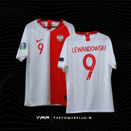 Robert Lewandowski – #9 Poland Jersey (UEFA EURO 2020 Qualifiers)