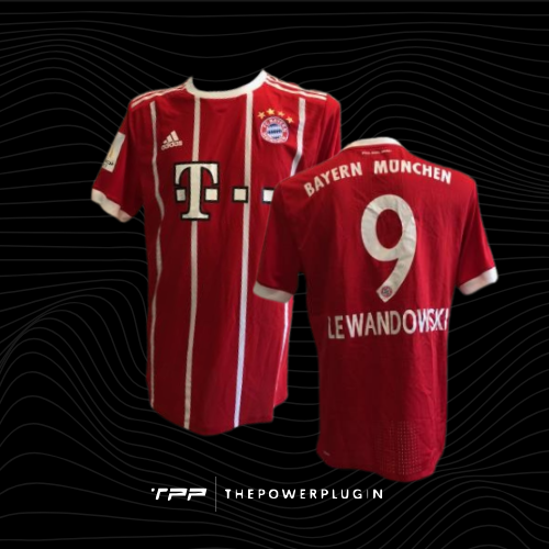 Robert Lewandowski – #9 Bayern Munich Jersey (German Super Cup Final 2017)