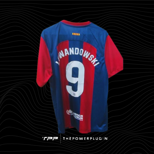 Robert Lewandowski – #9 Barcelona Jersey 2023/24 – Signed