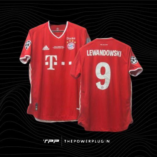 Robert Lewandowski – #9 Bayern Munich Jersey (UEFA Champions League Final 2020)