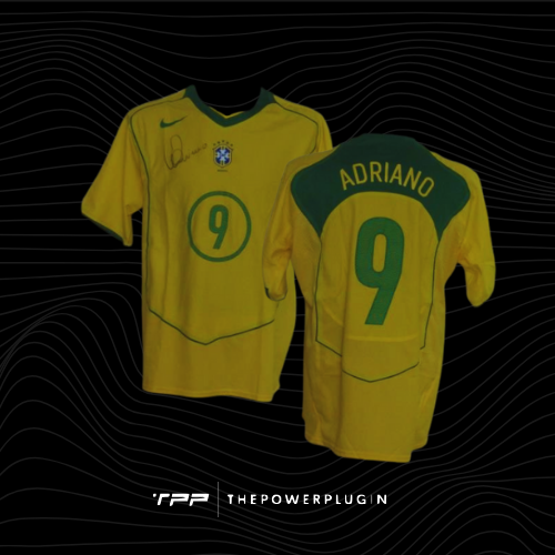 Adriano – #9 Brazil Jersey (2003) – Signed
