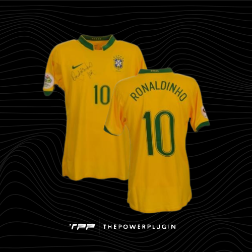 Ronaldinho – #10 Brazil Jersey (FIFA World Cup 2006) – Signed