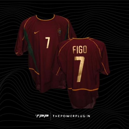 Luis Figo – #7 Portugal Jersey (FIFA World Cup 2002)