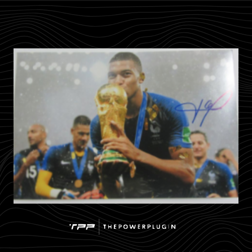 Kylian Mbappé at France (FIFA World Cup Russia 2018) – Signed photo
