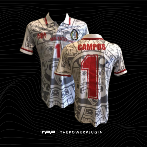 Jorge Campos – #1 Mexico Goalkeeper Jersey (World Cup 1998) – Signed