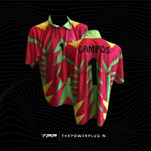 Jorge Campos – #1 Mexico Goalkeeper Jersey (1994) – Signed