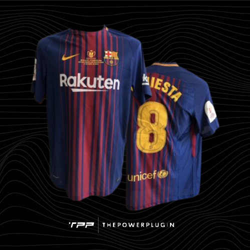 Andrés Iniesta – #8 Barcelona Jersey (Spanish Cup Final 2018)