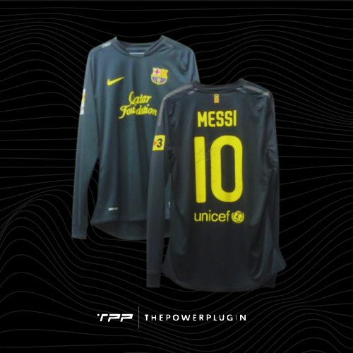 Lionel Messi – #10 FC Barcelona away jersey (La Liga 2011/12) – Signed