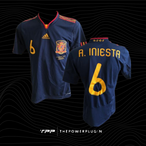 Andrés Iniesta – #6 Spain Jersey (FIFA World Cup Final 2010)