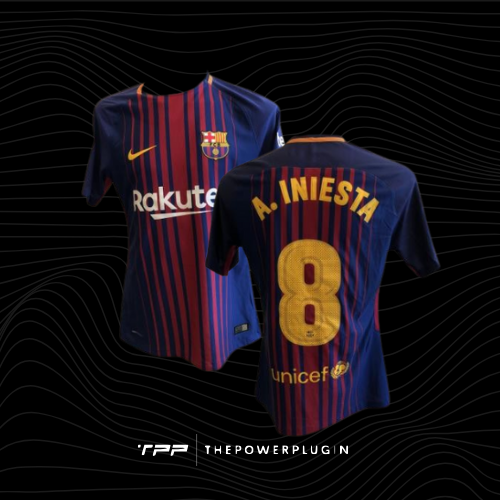 Andrés Iniesta – #8 Barcelona Jersey (La Liga 2017/18)