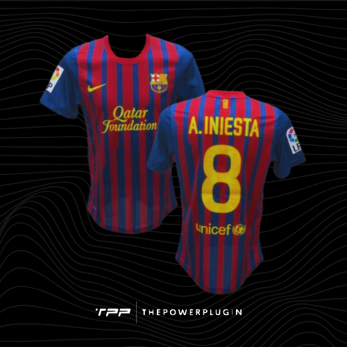 Andrés Iniesta – #8 Barcelona Jersey (La Liga 2011/12)
