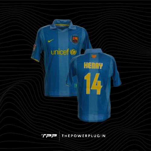 Thierry Henry – #14 Barcelona Away Jersey (La Liga 2007/08) – Camp Nou 50th Anniversary Edition