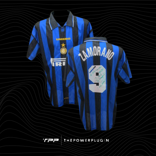 Iván Zamorano – #9 Inter Jersey (Serie A 1996/97) – Signed