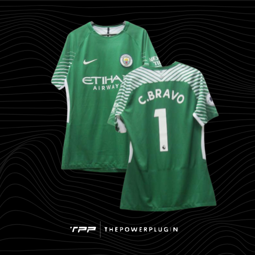 Claudio Bravo – #1 Manchester City Goalkeeper Jersey (EFL Cup 2017/18)