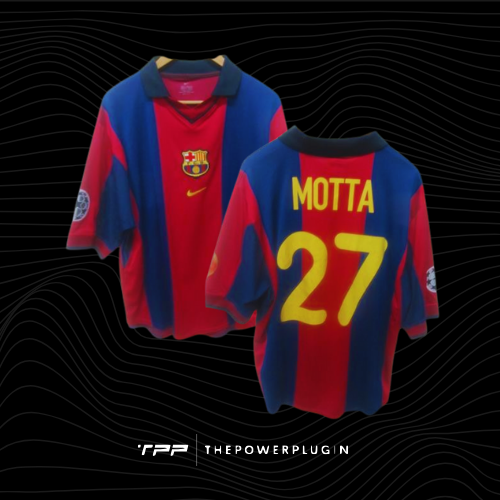 Thiago Motta – #27 FC Barcelona Jersey (UEFA Champions League 1998/99)