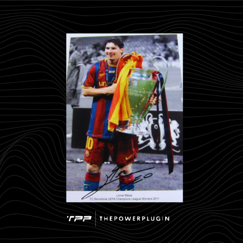 Lionel Messi at Barcelona (UEFA Champions League Final 2011) – Signed Photo